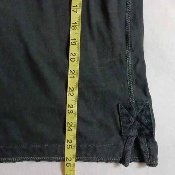 Aeropostale Faded Black Henley Long Sleeve Shirt Y2K Grunge Punk Size L - Picture 5 of 8